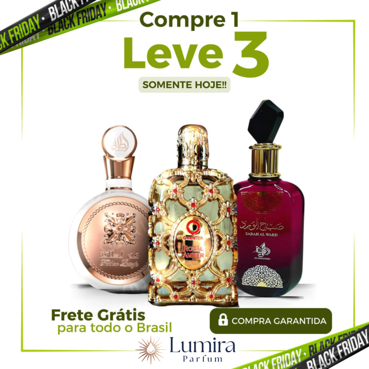 PROMOÇÃO COMPRE 1 LEVE 3 - Sabah Al Ward, Fakhar e Royal Amber - Queima de Estoque🔥  - 100ml Cada